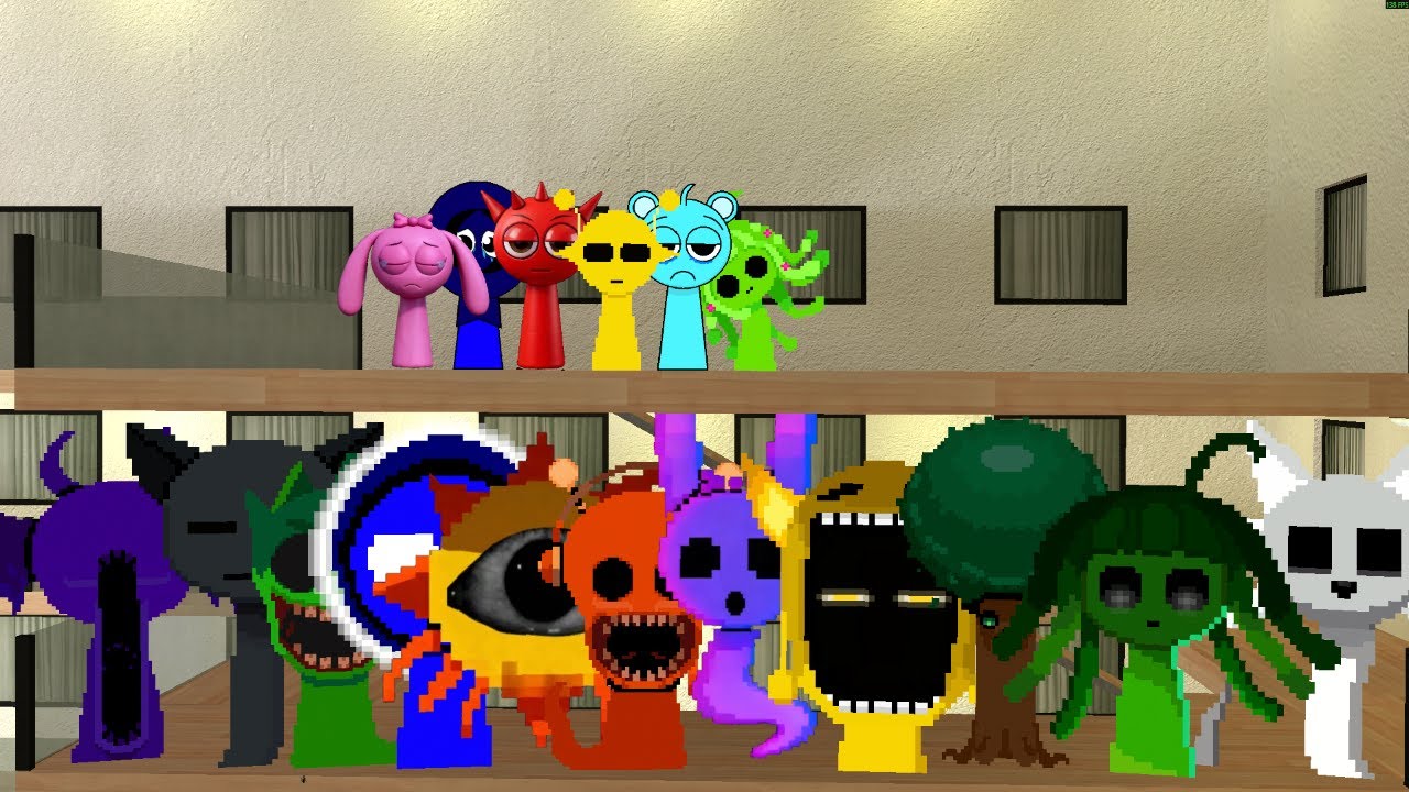 Saving Different Mini Sprunkies from Whole Hotel Of Angry ssprunkii!