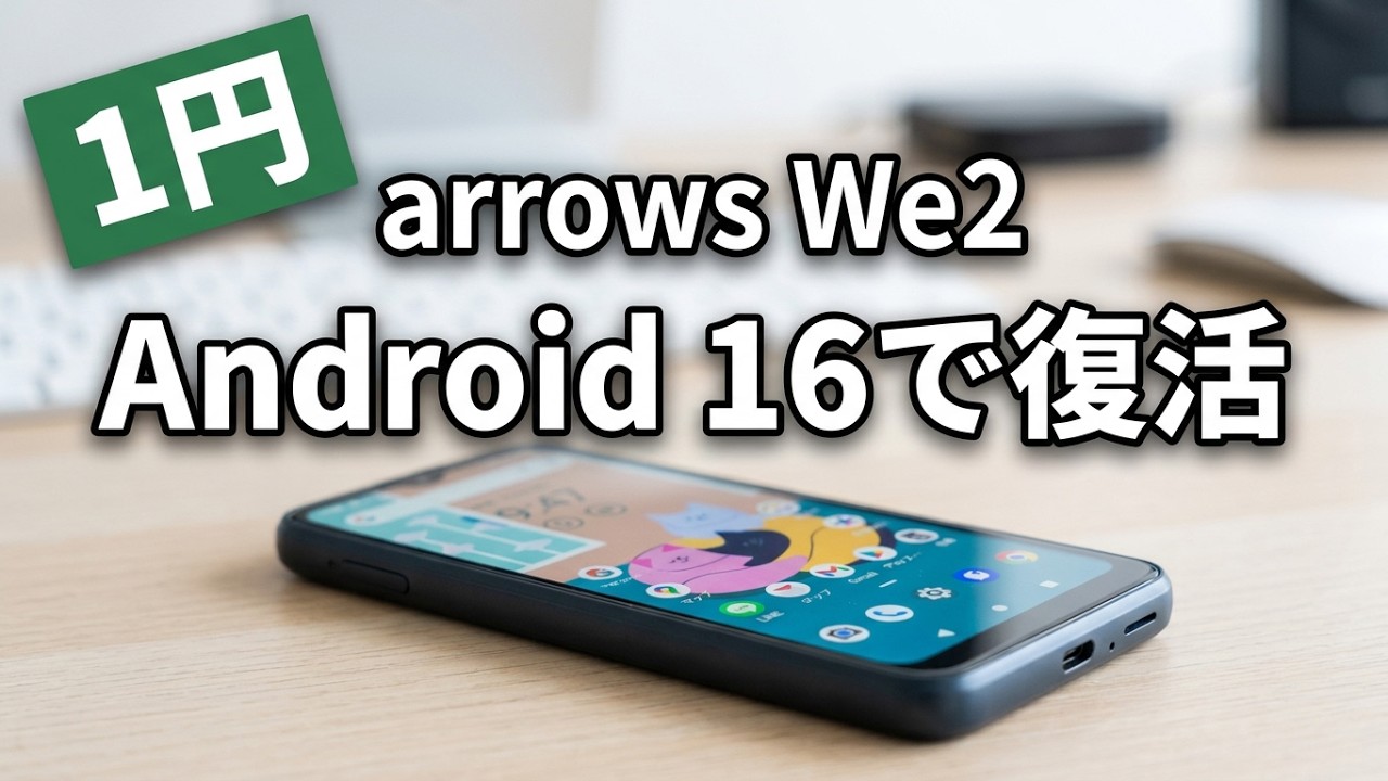 arrows1台 android One1台まとめ売り I bought an arrows We2 for 1 yen, and it will work if I upgrade it