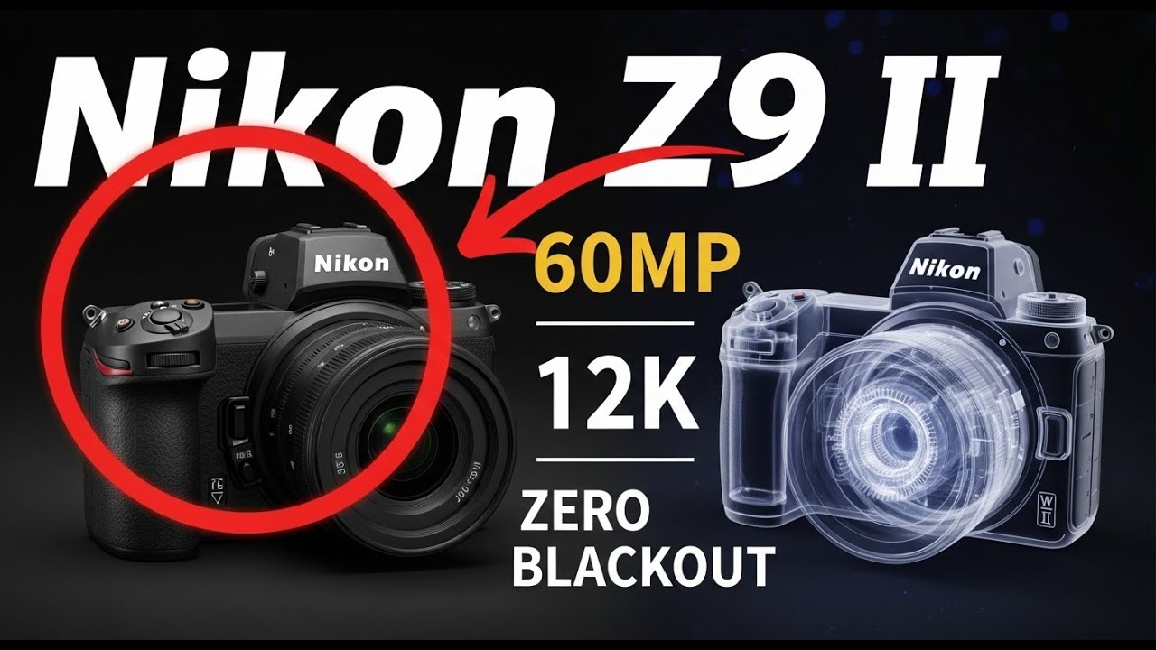 Характеристики Nikon Z9 II попали в сеть: глобальный затвор, 60-мегапиксельная матрица и видео 12K!