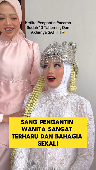 ketika pengantin wanita sampai sesak nafas saat detik-detik akad nikah ‼️‼️ #nikah #pengantin #haru
