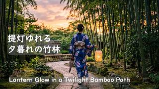 Twilight Bamboo Grove & Paper Lantern 2 Hours | Kyoto Yukata Zen Music for Sleep & Relaxation screenshot 4