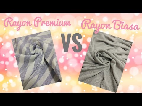 Review kain rayon premium vs rayon biasa /kain mukena