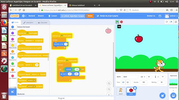 Scratch: appels vangen. Appel terug naar boven.