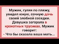 Мужик Увидел Сочную Дочь Соседки в Трусиках на Пляже! Сборник Смешных Свежих Анекдотов! Позитив!