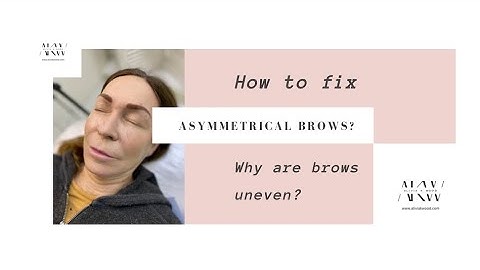 How to fix uneven eyebrows | How to fix Asymmetrical Eyebrows | What causes Asymmetrical brows |