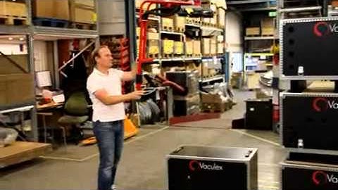 Heavy box lifting using Movomech vacuum lifting systems manual handling lifting equipment