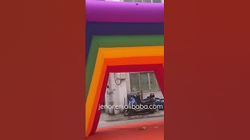 Pride festivals event party decoration inflatable rainbow arch tent inflatable colorful entrance