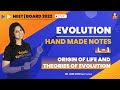 Evolution Hand Made Notes - L1 | Origin of Life And Theories of Evolution | NEET Biology | Biotonic