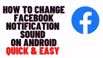 how to change facebook notification sound on android