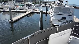 Swift Trawler docking in Bradenton, FL.