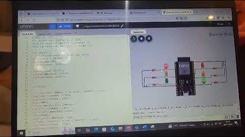 video simulación de dos semáforos