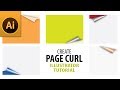Create Page Curl Illustrator Tutorial