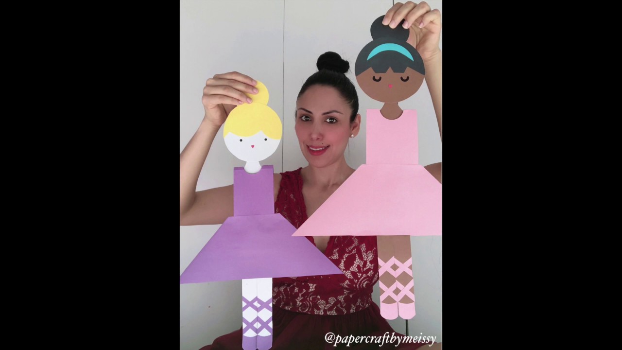 DIY PAPER BALLET DANCERS CRAFT | Cool Craft | Easy Paper Craft for Kids |  DIY Step by Step