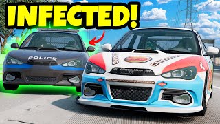 INFECTED HighSpeed Police Cars Chase Hiders in BeamNG Drive Mods!