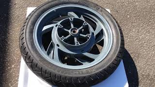 Motorcycle wheel powder coating motorbike metallic pewter all colours at Custom Cruisers 01773835666