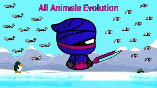 All Animals Evolution With Fighter Ninja Reaper (EvoWorld.io)