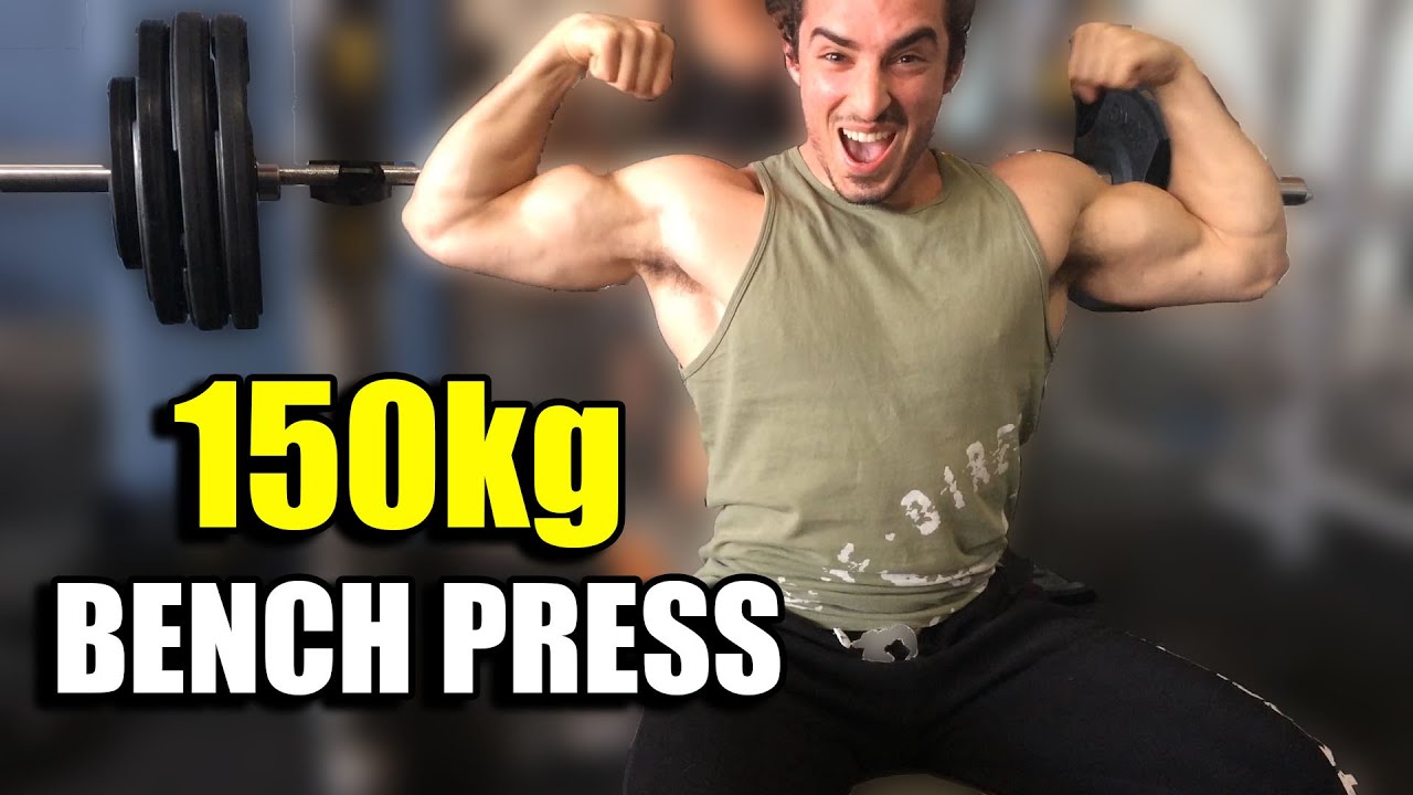 150kg/330lbs Paused Bench Press @20yrs - DOUBLE BODYWEIGHT