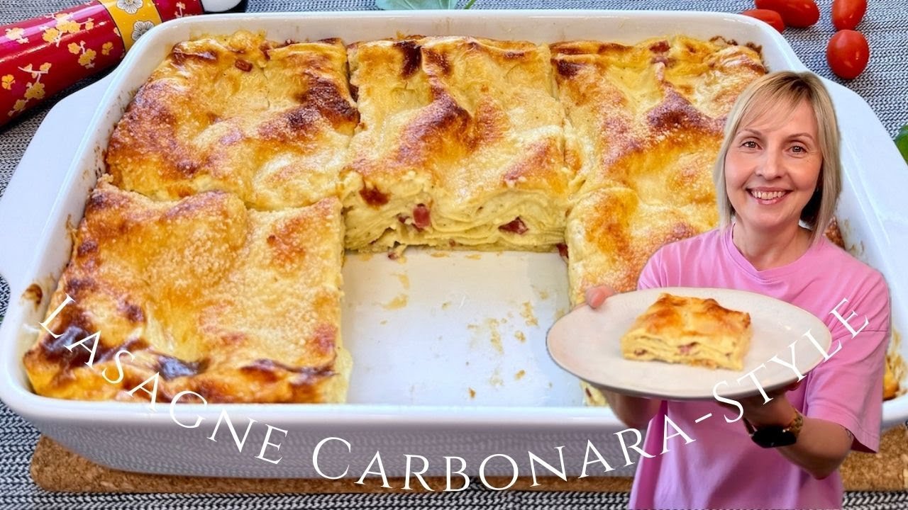 Lasagne CARBONARA - Style 😋 - Thermomix® Rezept