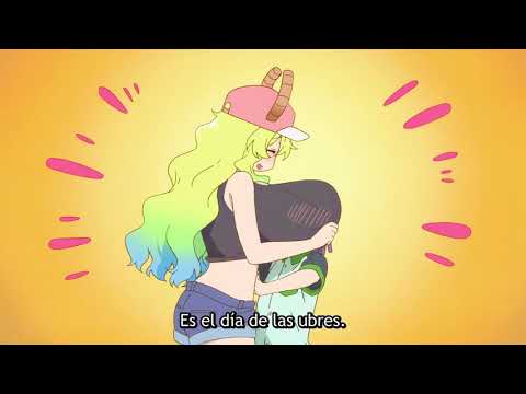 Lucoa abraza a Shouta - Kobayashi-san Chi no Maid Dragon S