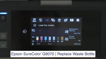 SureColor G6070 | How to replace the waste ink bottle
