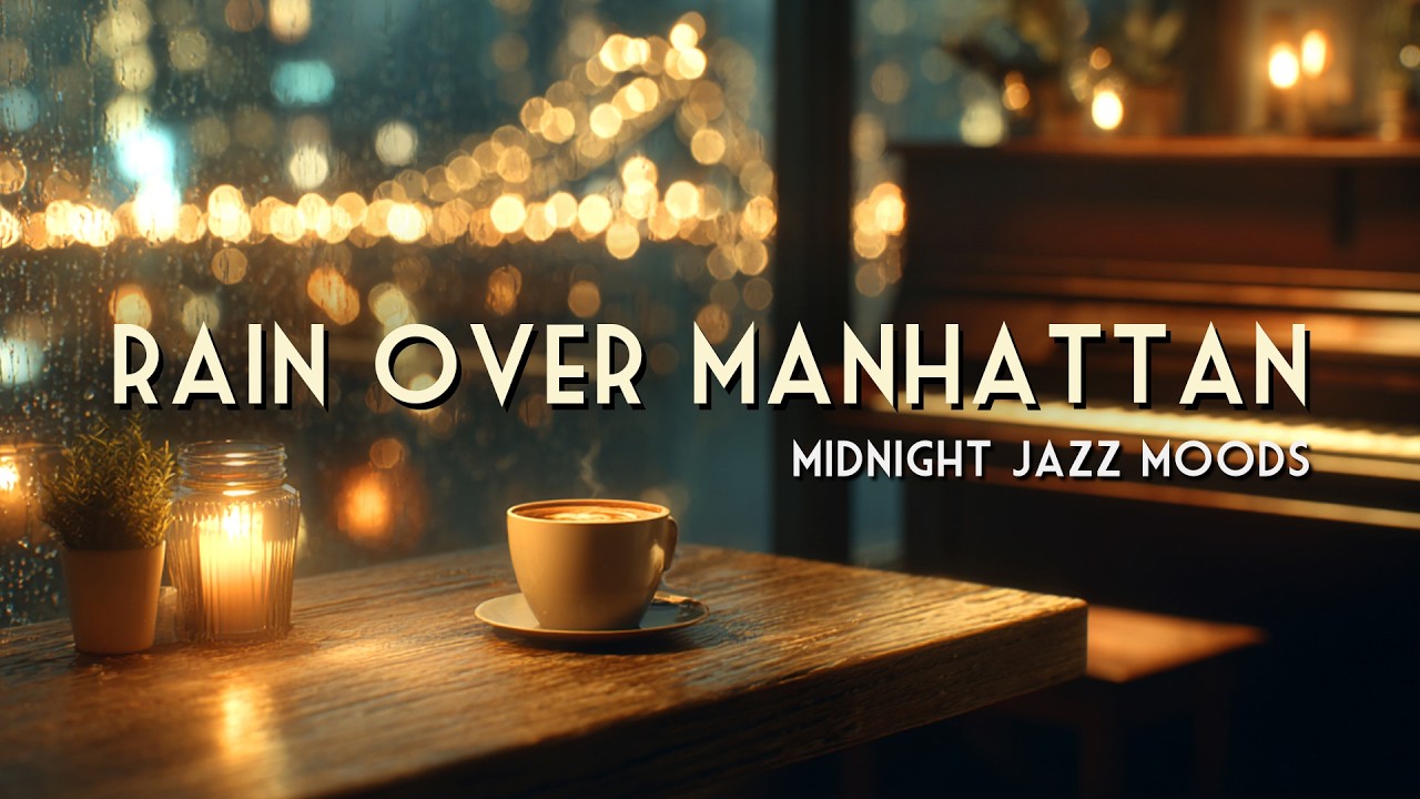 Rain Over Manhattan: Midnight Jazz 🌧️ | Deep City Ambience