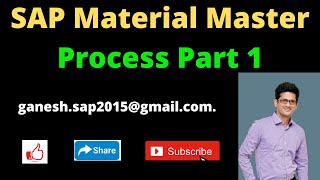 SAP Material Master Process Part 1 || SAP Master Data || S4 HANA Material Master || Best SAP Videos