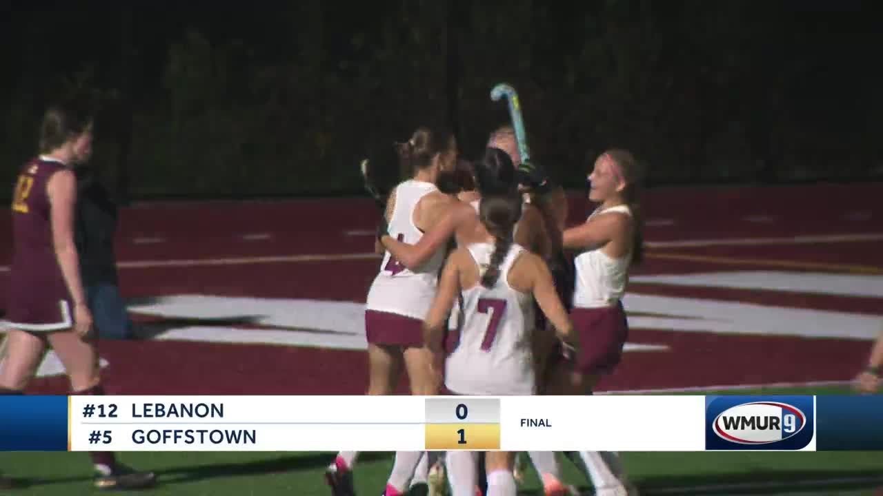 Goffstown field hockey moves past Lebanon YouTube