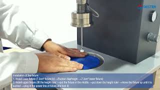 Pneumatic Bursting Strength Tester - Preparation before testing