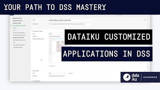 Dataiku Customized Applications in DSS screenshot 5