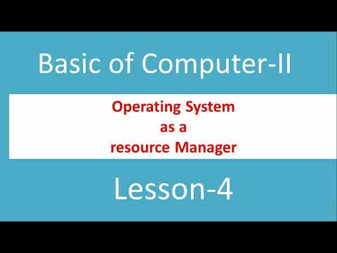 Videó: Mi a szerepe az operációs rendszernek erőforrás-menedzserként?