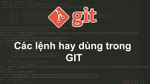 [Git] Những lệnh git căn bản thường dùng nhất - ItHot.vn