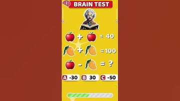 Can you solve this Maths puzzles? | Math puzzles bring test #mathgame #ytshorts#viralshorts #iqtest