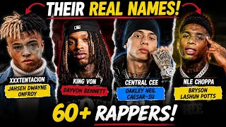 60+ Rappers' Real Names You Never Knew 🤯 (XXXTENTACION, Drake, Eminem & More)