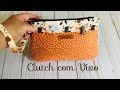 Clutch com colocação de vivo/ Carteirinha de mão