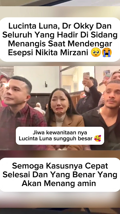 Lucinta Luna & dr. Okky Menangis Saat Dengarkan Esepesi Nikita Mirzani #lucintaluna #shortvideo