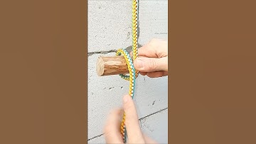 Very strong knot tightener. How to make a reliable rope ladder yourself #shorts #diy #rope #knot