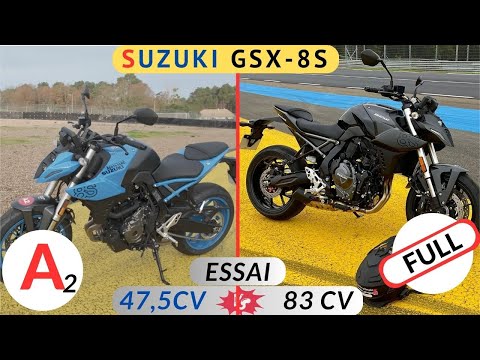Essai Suzuki GSX-8S: Le test en A2 et Full