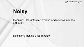 Noisy Meaning