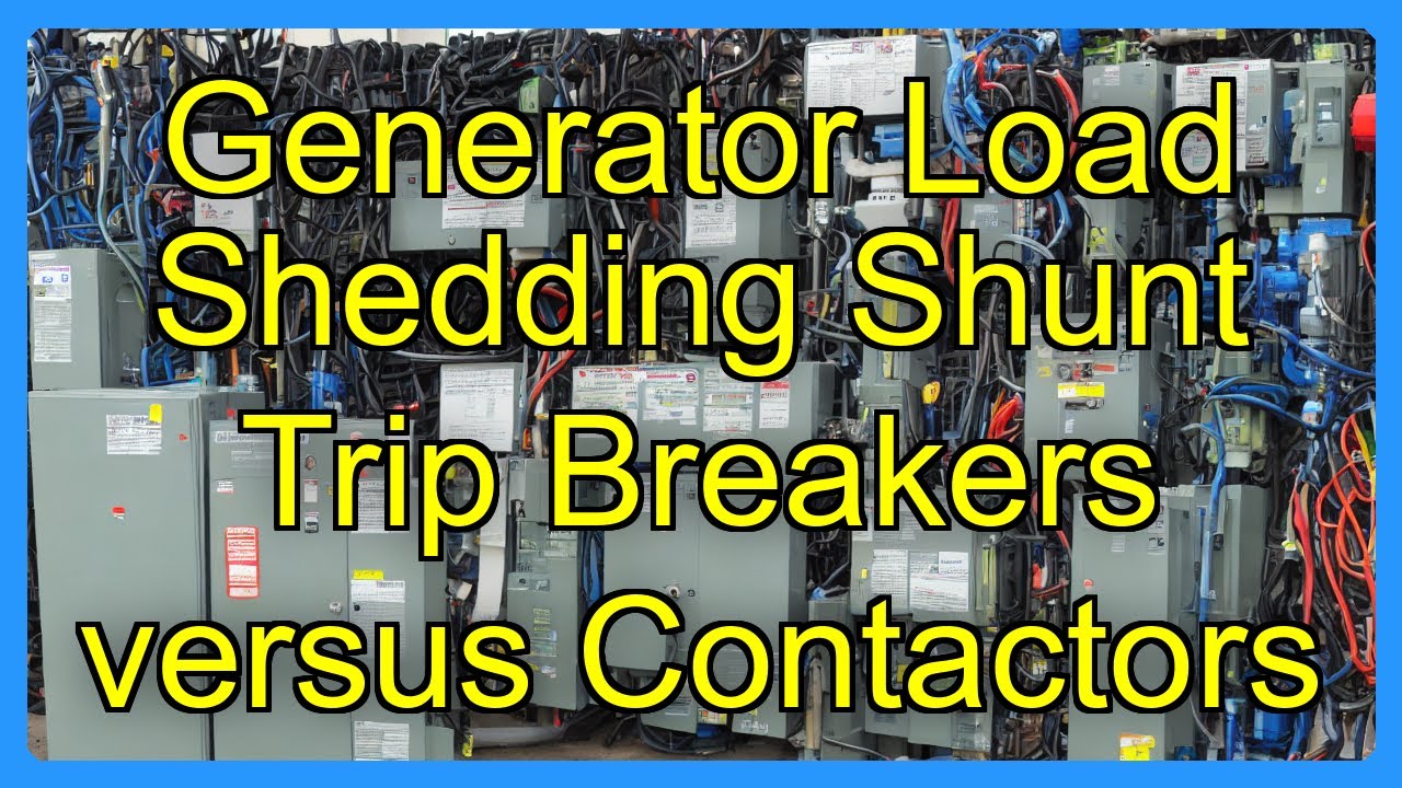 Generator Load Shedding Shunt Trip Breakers versus Contactors