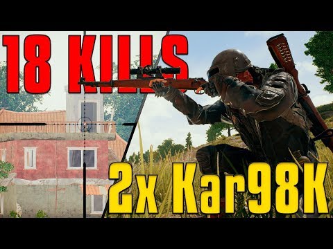 18 Kill Solo with 2x Kar98k! | PUBG