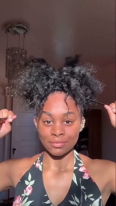  High Puff Tutorial On My Natural Hair - YouTube