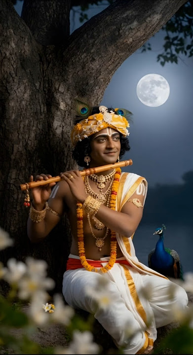 💫Under the Full Moon: The Divine Rasleela of Radha and Krishna #ai #radhakrishna #love #rasleela
