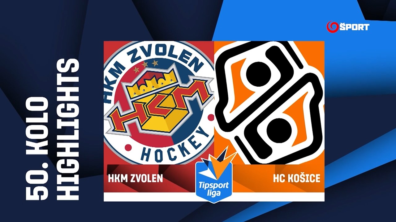 50. kolo: HKM Zvolen - HC Košice 4:3 pp (1:0, 1:1, 1:2, 1:0)
