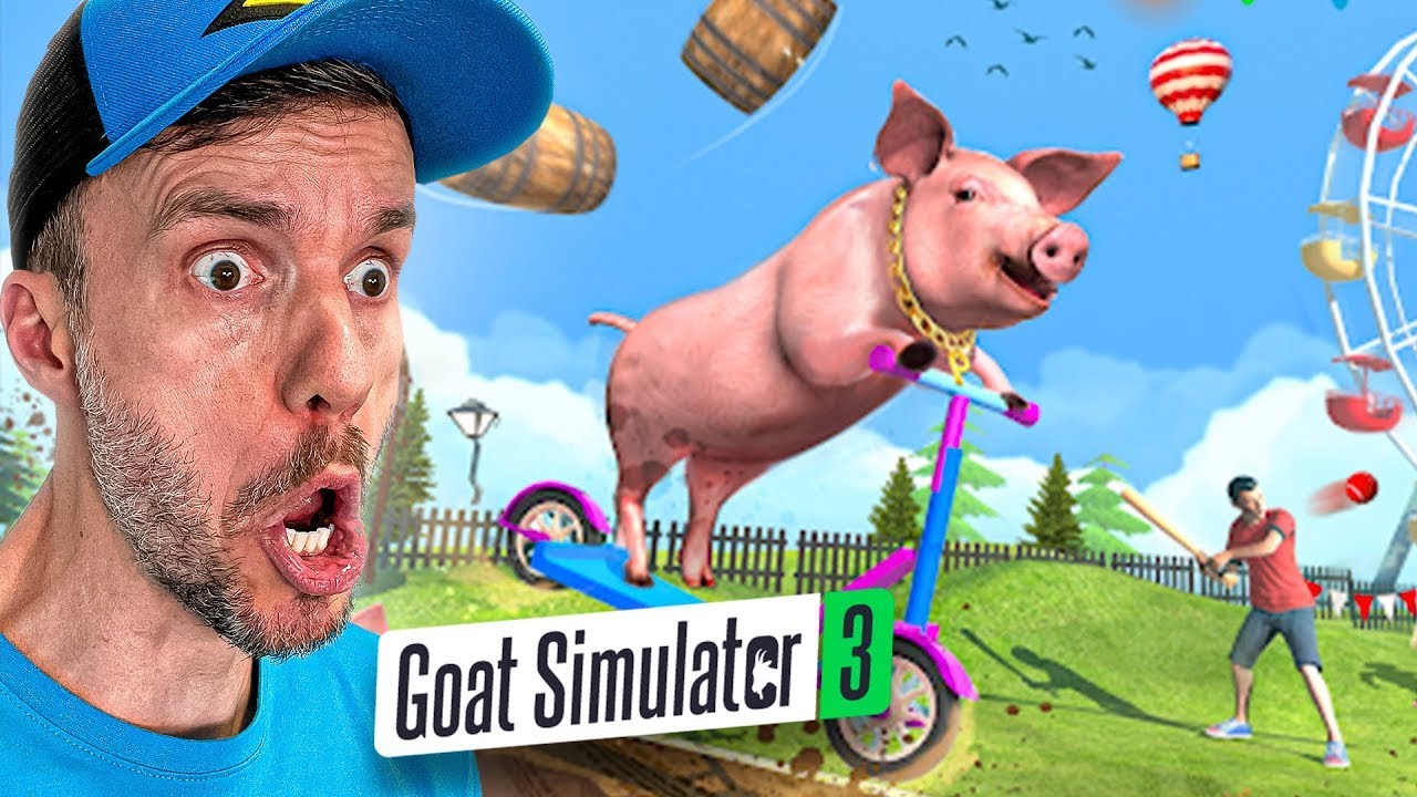 VIREI UM PORCO NO GOAT SIMULATOR 3 - Brancoala Games