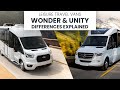 Unity and Wonder differences explained, which Leisure Travel Van should you choose?