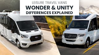 Unity and Wonder differences explained, which Leisure Travel Van should you choose?