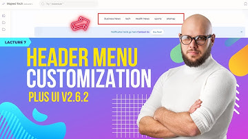 How to Customize Plus UI Header Menu | Edit Blogger Header | Backlink in Header Menu | Class 7