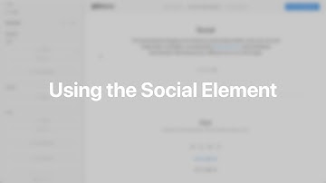 Using the Social Element | YOOtheme Documentation
