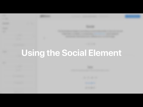 Using the Social Element | YOOtheme Documentation