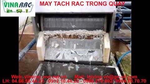 Máy tách rác trống quay